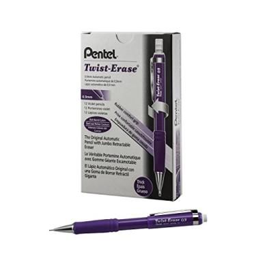 Imagem de Pentel Lapiseira Twist-Erase III, (0,9 mm), barril violeta, caixa com 12 (QE519V)