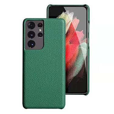 Imagem de Capa de telefone de couro para samsung s21 ultra s21plus s22 s20 plus s20fe s10 a52 A12 a32 a51 a71 a72 a52S 5G fundas, verde, para Galaxy A52