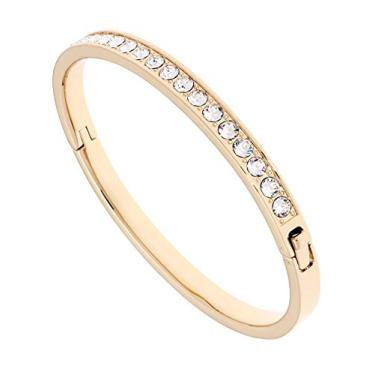 Imagem de Ted Baker Clemara Hinge Crystal Bangle Gold Tone/Crystal