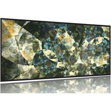 Imagem de Quadro Decorativo Abstrato Geometrico Tons verde