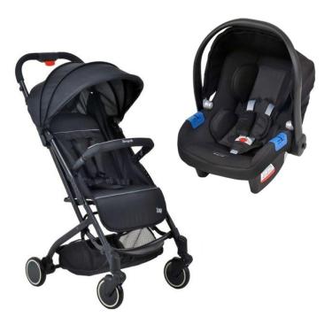 Imagem de Carrinho Zap Preto / Black + Cadeira Touring X - Burigotto