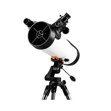 Imagem de Telescópios para adultos, telescópio refratário astronômico, refrator de astronomia com tripé, telescópio de viagem compacto e portátil, para crianças iniciantes, com 2 olhos, pequena surpresa