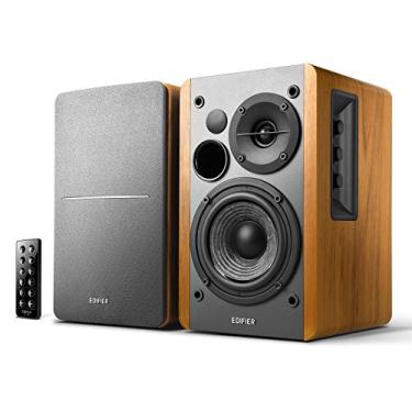Imagem de Edifier Alto-falantes Bluetooth R1280DB - Entrada óptica - Monitores de estúdio sem fio - Alto-falante de campo próximo de 10 cm - 42 W RMS - grão de madeira