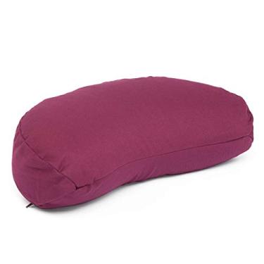 Imagem de Almofada De Meditação Meia Lua Eco Algodão Orgânico Zafu (Ameixa)