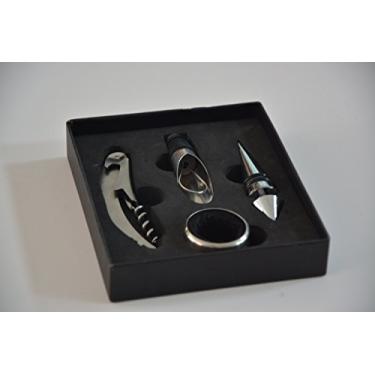 Imagem de Conjunto de 4 peças de vinho em estojo de armazenamento