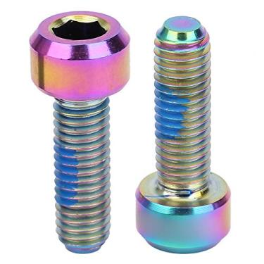 Imagem de Parafusos de fixação de bicicleta, leve, selado e à prova de vazamento parafuso de haste de bicicleta de montanha liga de titânio anel de tubo de assento de bicicleta de estrada acessório fixo para bicicleta e suprimentos de reposição