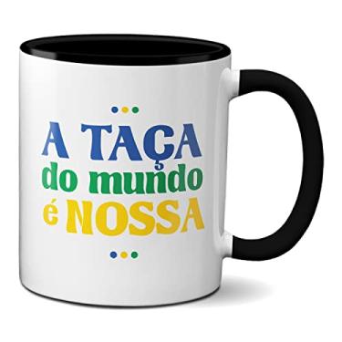 Imagem de Caneca A Taça Do Mundo É Nossa Copa Do Mundo Brasil Campeão (Preta)