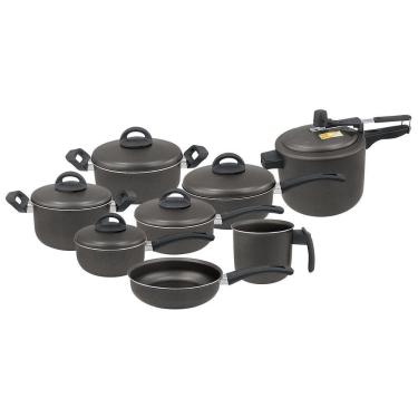 Imagem de Conjunto De Panelas Teflon 08 Peças Com Panela De Pressão