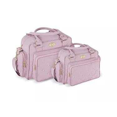 Imagem de Kit Bolsa Saída Maternidade Pérola Griff Baby Rosa Infantil