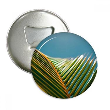 Imagem de Folha Planta Natureza Céu Azul Fotografia Abridor de Garrafas Imã de Geladeira Emblema Multifuncional