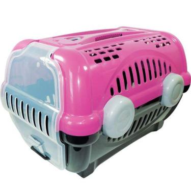 Imagem de Caixa De Transporte Luxo Furacão Pet Rosa - Tamanho 2