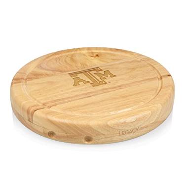 Imagem de PICNIC TIME NCAA Texas A&M Aggies Circo Conjunto de Tábua de Queijo e Faca - Conjunto de Tábua de Charcutaria - Tábua de Corte de Madeira