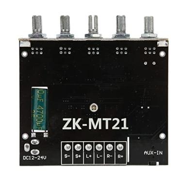 Imagem de Placa de Amplificador de Potência Digital DC12‑24V, ZK-MT21 2.1 Canais 50W+50W+100W de Alta Potência Estéreo Bluetooth 5.0 Placa Amplificadora de Subwoofer para