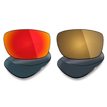 Imagem de Mryok 2 pares de lentes polarizadas de substituição para óculos de sol Oakley Fives Squared – Opções