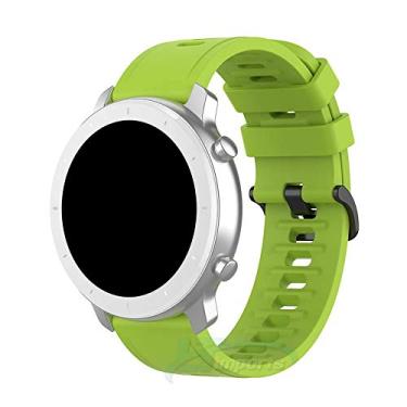 Imagem de Pulseira Padrão 20mm compatível com Amazfit GTR 42mm - Amazfit Bip - Amazfit GTS - Galaxy Watch 3 41mm - Galaxy Watch Active - Galaxy Watch 42mm - Marca LTIMPORTS (Verde)