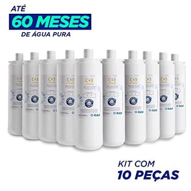 Imagem de Kit 10 Refis com Filtro Purificador de Água Bacteriológico para IBBL, Modelo Girou Trocou C+3