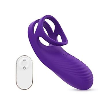 Imagem de Vibradores Peniano Anel Atraso Ejaculação Galo Ponto G Brinquedos Para Homens Estimulador Clitóris Zatla Shop (Azul)