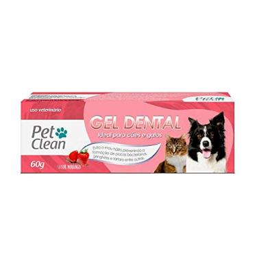 Imagem de Gel Dental Pet Clean Sabor Morango para Cães e Gatos 60g