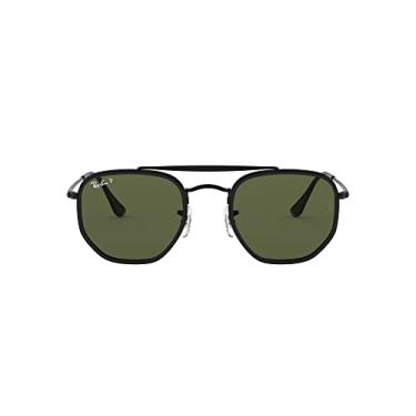 Imagem de Óculos de Sol Ray-Ban Polarizado The Marshal Ii 0RB3648M 002/58 Tam 52 / Preto - Lentes Verde