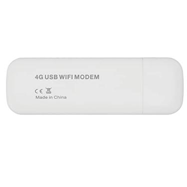 Imagem de Roteador Wifi USB, Roteador Portátil, Ponto de Acesso Wifi Móvel, Modem Wifi USB 4G ITE, 10 Usuários Wifi, para Uso Externo de Carro, Branco