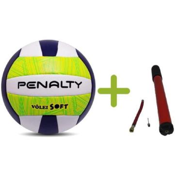 Imagem de Bola De Vôlei Oficial Profissional Penalty + Bomba De Inflar Bola Com