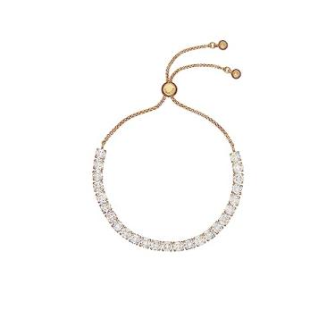 Imagem de Ted Baker Pulseira Melrah Icon Crystal Slider - Opções de tom de ouro rosa ou prata