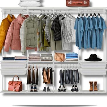 Imagem de Closet Armário Aramado Modulado Gaveta Prateleira 2,50m BR