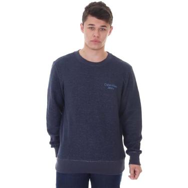 Imagem de Moletom Calvin Klein Jeans Masculino Crewneck Sustainable Azul Marinho-Masculino