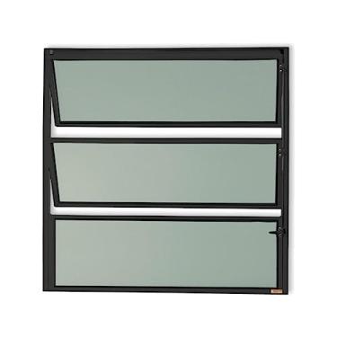 Imagem de Basculante Master Vidro Boreal 60cm x 80cm Brimak Preto