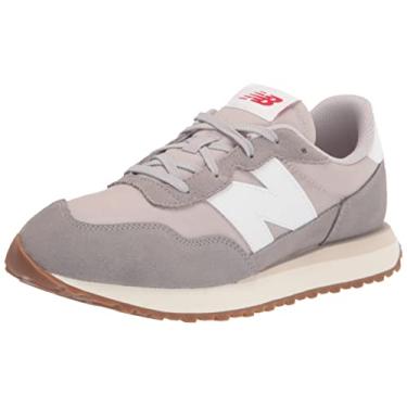 Imagem de New Balance Tênis unissex infantil 237 V1 com cadarço, Marblehead/Moonbeam, 4 Big Kid