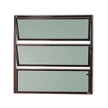 Imagem de Basculante Master Vidro Boreal 60cm x 40cm Brimak Corten