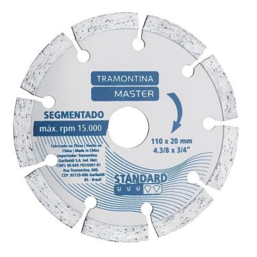 Imagem de Disco De Corte Diamantado Segmentado 4.3/8" Tramontina Standard Tramontina