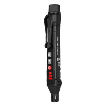 Imagem de Detector de vazamento de gás Detector de gás natural Farejador de gás portátil portátil com som e luz indicadora Sensibilidade ajustável Localiza gás combustível como metano Acetona Acetileno Álcool