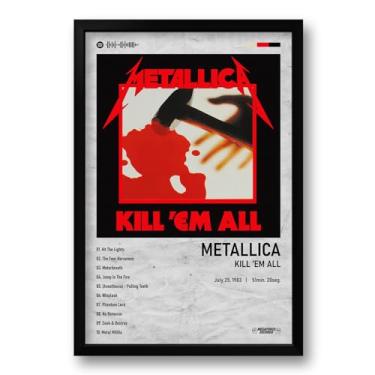 Imagem de Quadro Álbum Spotify Kill 'Em All - Metallica - 40x60cm