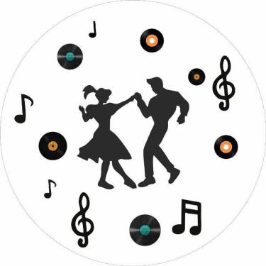 Imagem de Painel Redondo 3D Sublimado Anos 60, 70 E 80 Frd-2693