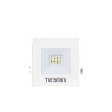 Imagem de Refletor Tr Led 10w Slim Branco - Taschibra 6500k (branca)