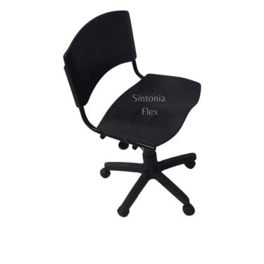 Imagem de Cadeira iso giratoria desmontável  com regulagem de altura preto