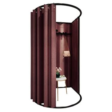 Imagem de Guarda-roupa Vestiário portátil espesso e resistente com tecido de sombreamento, durável diy, vestiário temporário, para shopping, economize espaço armário