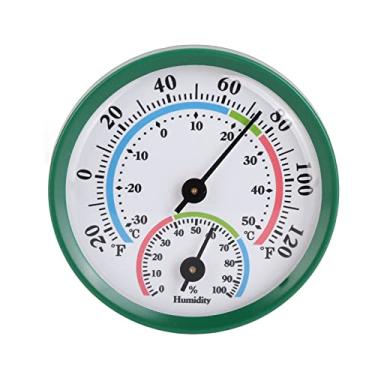 Imagem de Gientan Mini Ponteiro Tipo Termômetro Higrômetro Medidor De Umidade De Temperatura Interna Medidor De Monitor(verde)