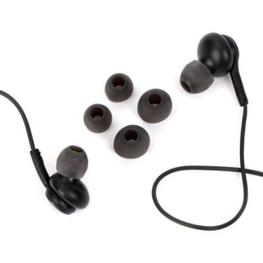 Imagem de DeCortona Fones de Ouvido de Metal Magnético Super Bass Stereo Earbuds com Microfone à Prova de Suor para Celulares - Preto