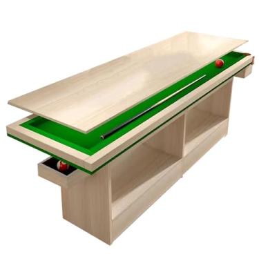 Imagem de Mesas De Bilhar Portáteis Para Adultos, Mesa De Prática De Bilhar Conversível Com 3 Sacos, Para Sala De Jogos, Sala De Estar, Escritório, Garagem (Color : Style2, Size : 2.1x0.6m/6.88x2ft)