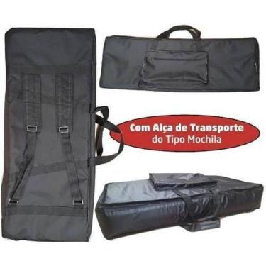 Imagem de Capa Master Luxo Para Teclado Roland Xps10 Acolchoada Preta