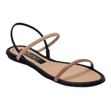 Imagem de Rasteira Feminina Palha Tressê - Preto 34