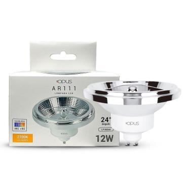 Imagem de Lâmpada Led Ar111 12W Gu10 24 Gu10 Bivolt Luz 2700K Opus