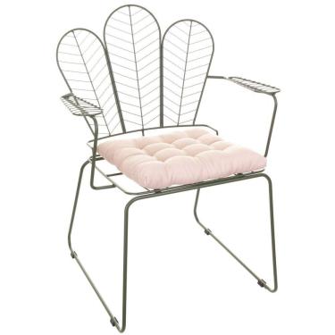 Imagem de Cadeira para Sala de Estar Vegas Decorativa Verde Oliva/Bege