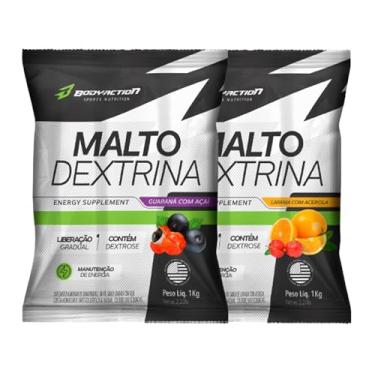 Imagem de 2x Maltodextrina Malto Dextrin 1kg - Bodyaction (Único, Guaraná com açaí/Laranja com acerola)