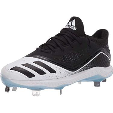 Imagem de adidas Tênis de beisebol feminino Icon V Bounce, Preto/Preto/Azul Brilhante, 7