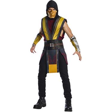 Imagem de Rubies Fantasia masculina de escorpião Mortal Kombat 11, Conforme mostrado., Standard