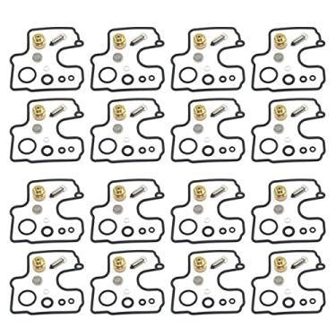 Imagem de Kit de reparo de carburador de motocicleta assento de válvula de agulha flutuante peças de reconstrução de carburador para XVZ1300 XVZ13 XVZ 1300 13 (4SET)