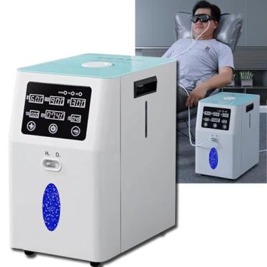 Imagem de Máquina de inalação de água de hidrogênio, 99,99% inalador de hidrogênio H2 + 0₂ inalador de porta dupla, ionizador PEM de para viagens de carro em casa, Tanque de água de 1,5 litros